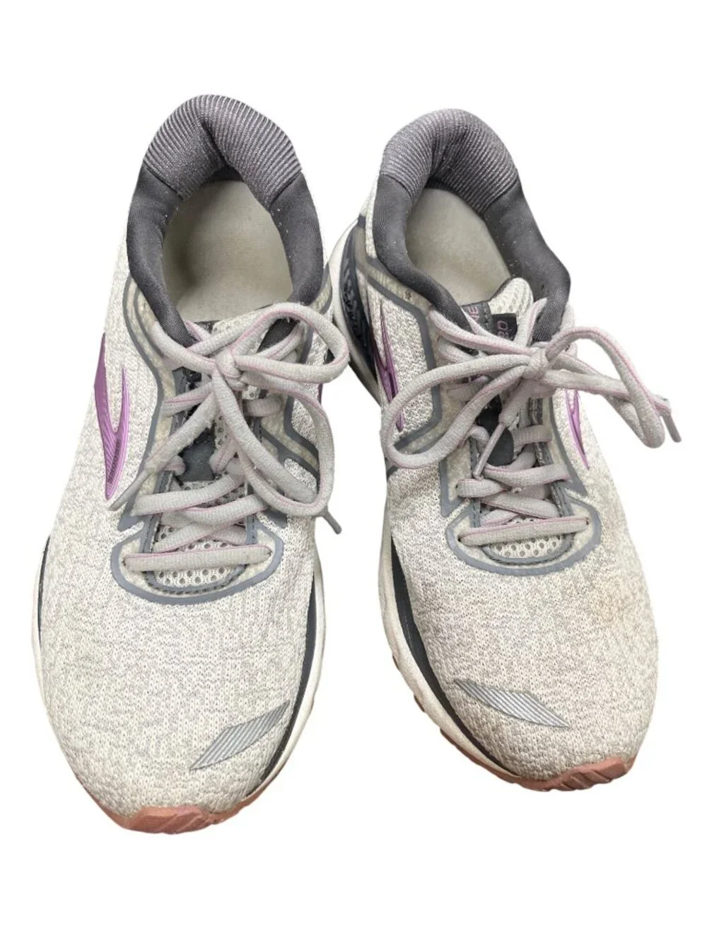 Brooks GTS Adrenaline 20 wms gray pink low walking run sneakers sz 8 SKU 10-604